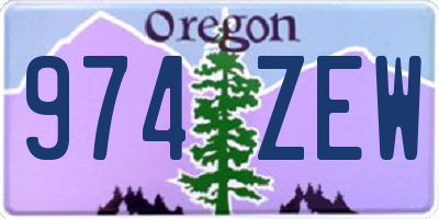 OR license plate 974ZEW