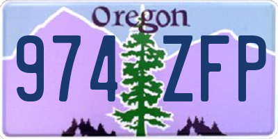 OR license plate 974ZFP