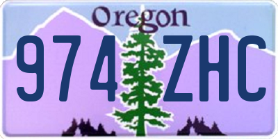 OR license plate 974ZHC