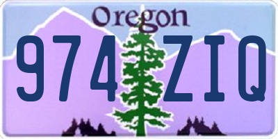 OR license plate 974ZIQ