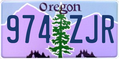 OR license plate 974ZJR