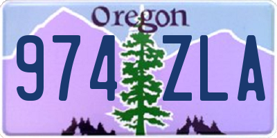 OR license plate 974ZLA