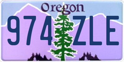 OR license plate 974ZLE
