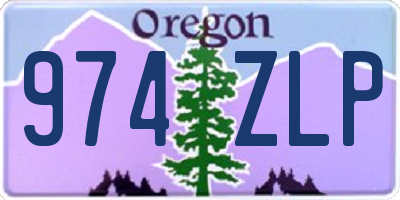 OR license plate 974ZLP
