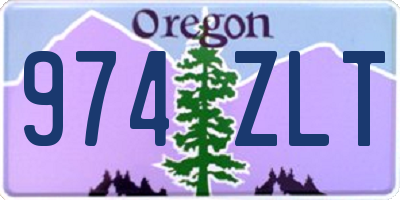 OR license plate 974ZLT