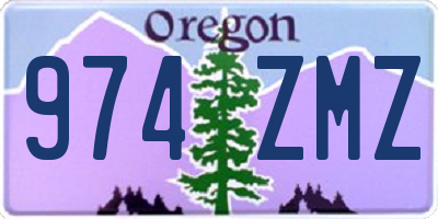 OR license plate 974ZMZ