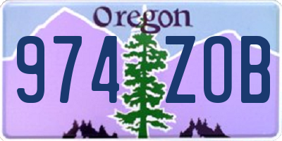 OR license plate 974ZOB