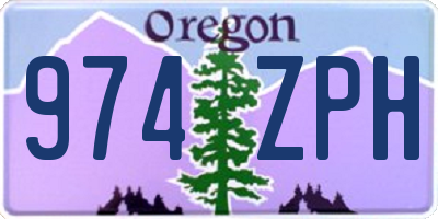 OR license plate 974ZPH