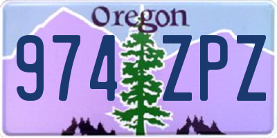 OR license plate 974ZPZ