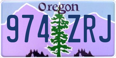 OR license plate 974ZRJ