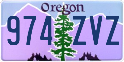 OR license plate 974ZVZ