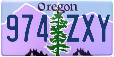 OR license plate 974ZXY