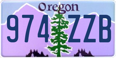 OR license plate 974ZZB