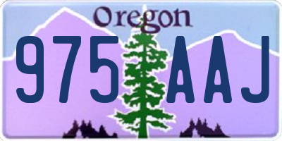 OR license plate 975AAJ