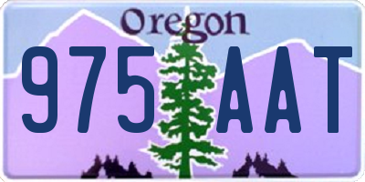 OR license plate 975AAT