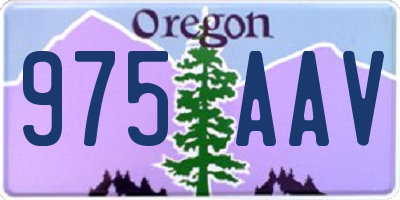 OR license plate 975AAV