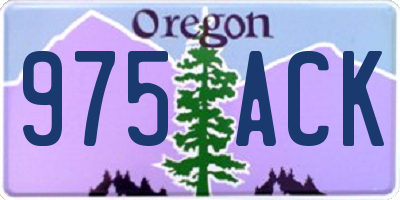 OR license plate 975ACK
