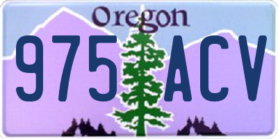 OR license plate 975ACV