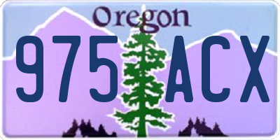 OR license plate 975ACX