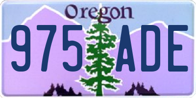 OR license plate 975ADE