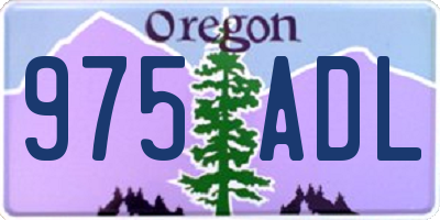 OR license plate 975ADL