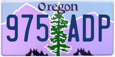 OR license plate 975ADP