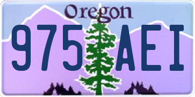 OR license plate 975AEI