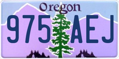 OR license plate 975AEJ