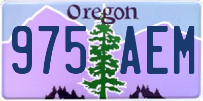 OR license plate 975AEM