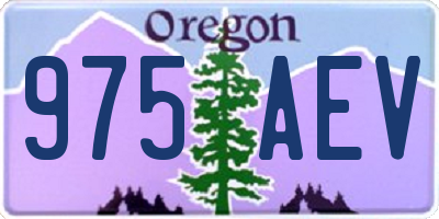OR license plate 975AEV
