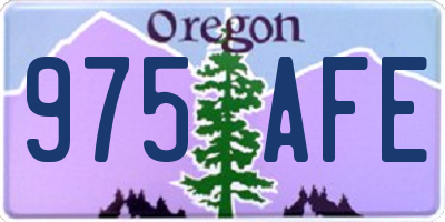 OR license plate 975AFE