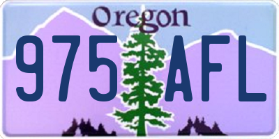 OR license plate 975AFL