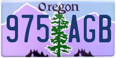OR license plate 975AGB