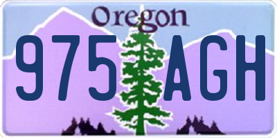 OR license plate 975AGH