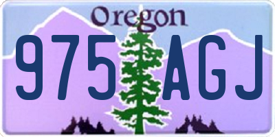 OR license plate 975AGJ