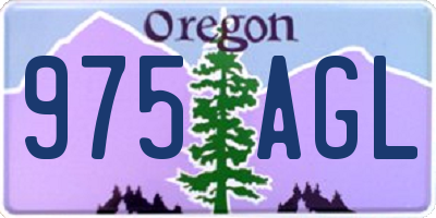 OR license plate 975AGL