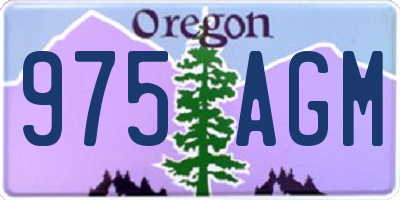 OR license plate 975AGM