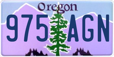 OR license plate 975AGN
