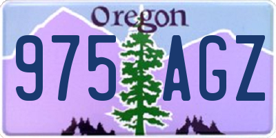 OR license plate 975AGZ