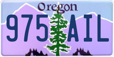 OR license plate 975AIL