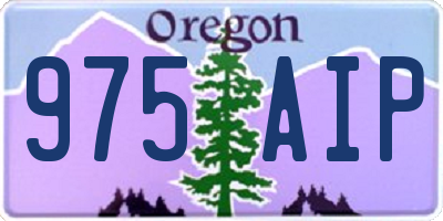 OR license plate 975AIP