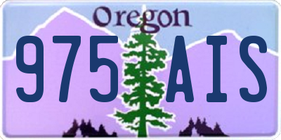 OR license plate 975AIS