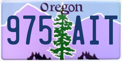 OR license plate 975AIT