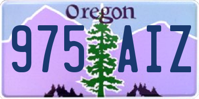 OR license plate 975AIZ