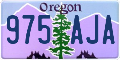 OR license plate 975AJA