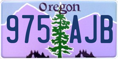 OR license plate 975AJB