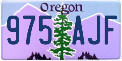 OR license plate 975AJF