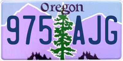 OR license plate 975AJG