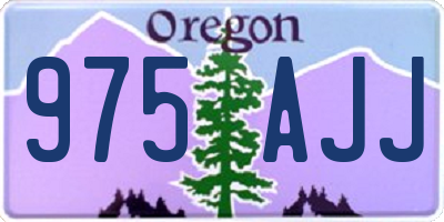 OR license plate 975AJJ