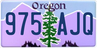 OR license plate 975AJQ